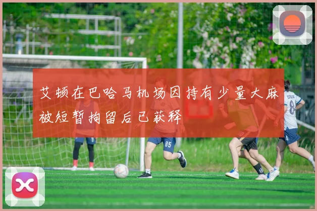 艾顿在巴哈马机场因持有少量大麻被短暂拘留后已获释